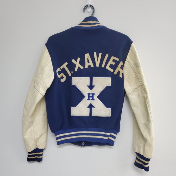 Vintage St. Xavier Varsity Jacket Size Medium - Picture 6 of 9